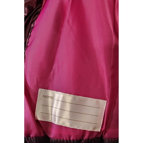 Girls Falls Creek Burgundy Puffer Coat Faux Fur XS 4/5 Removable Hood Winter - Picture 10 of 10